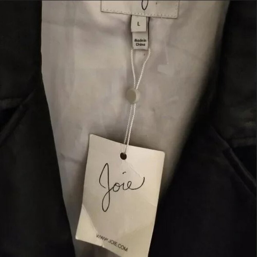 Brand New with Tag Joie Black Leather Jacket Classic and Versatile Style - Picture 15 of 16